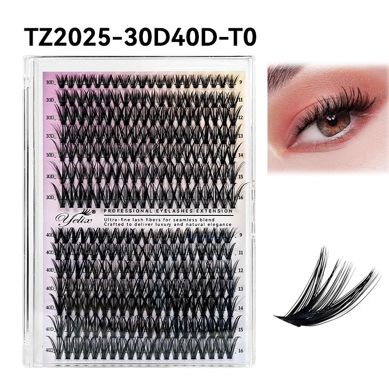 14 rows, 280 clusters [30D40D] eyelashes