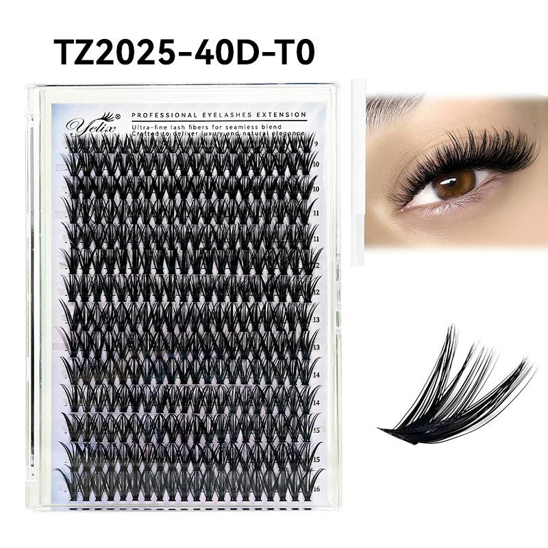 14 rows, 280 clusters [40D] eyelashes